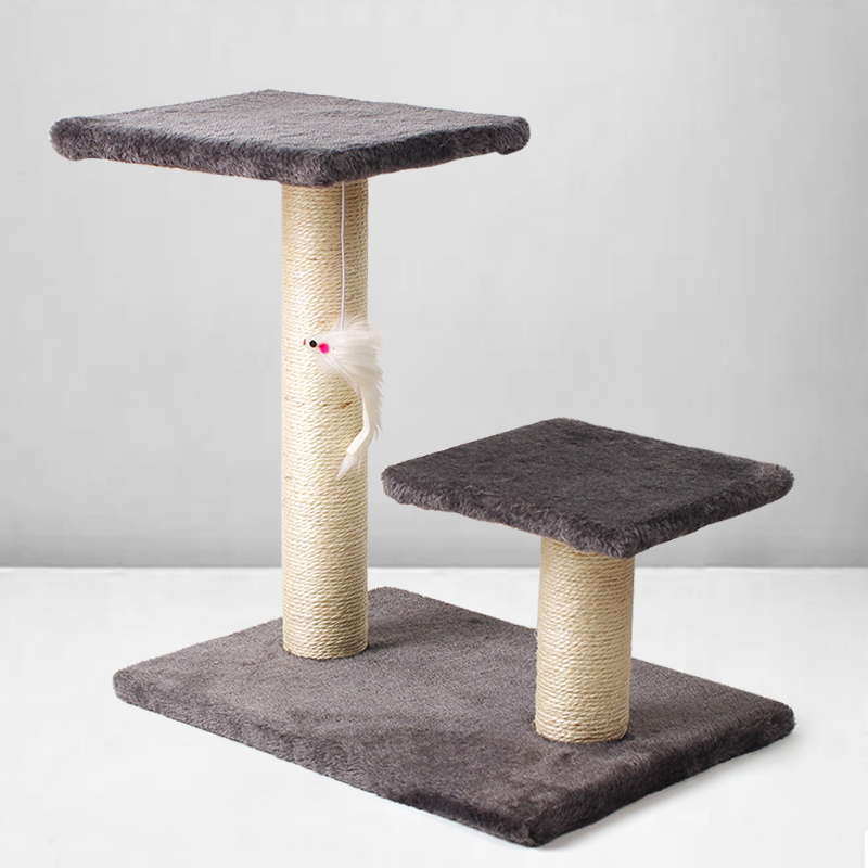 Double Platform Double Column Cat Tree