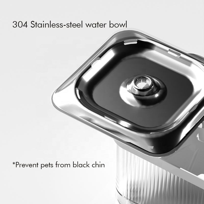 Triple Filtration System Supper 304 Stainless-steel Wireless Water Pump Cat Pet Water Fountain