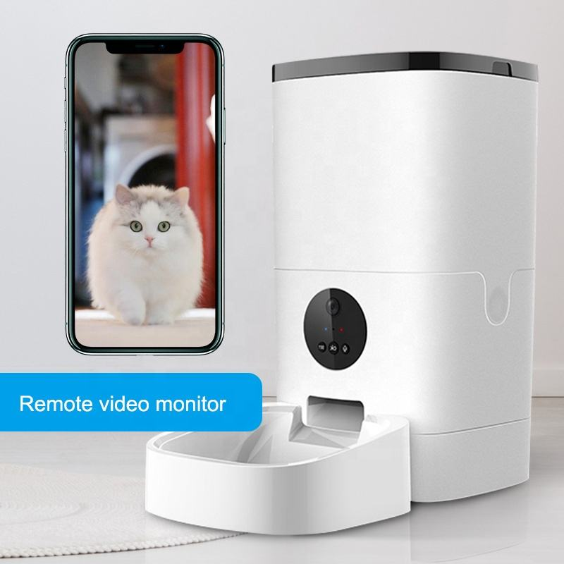 HD Camera Smart Pet Feeder Dog Cat Automation Timing Remote Wi-Fi Food Auto Feeder