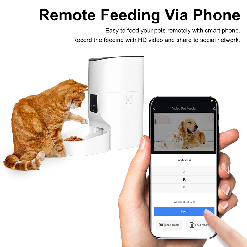 Automatic Cat Feeder 7L Wifi App Control Pet Feeder 9L Intelligent Cat Feeder For Small Aninals