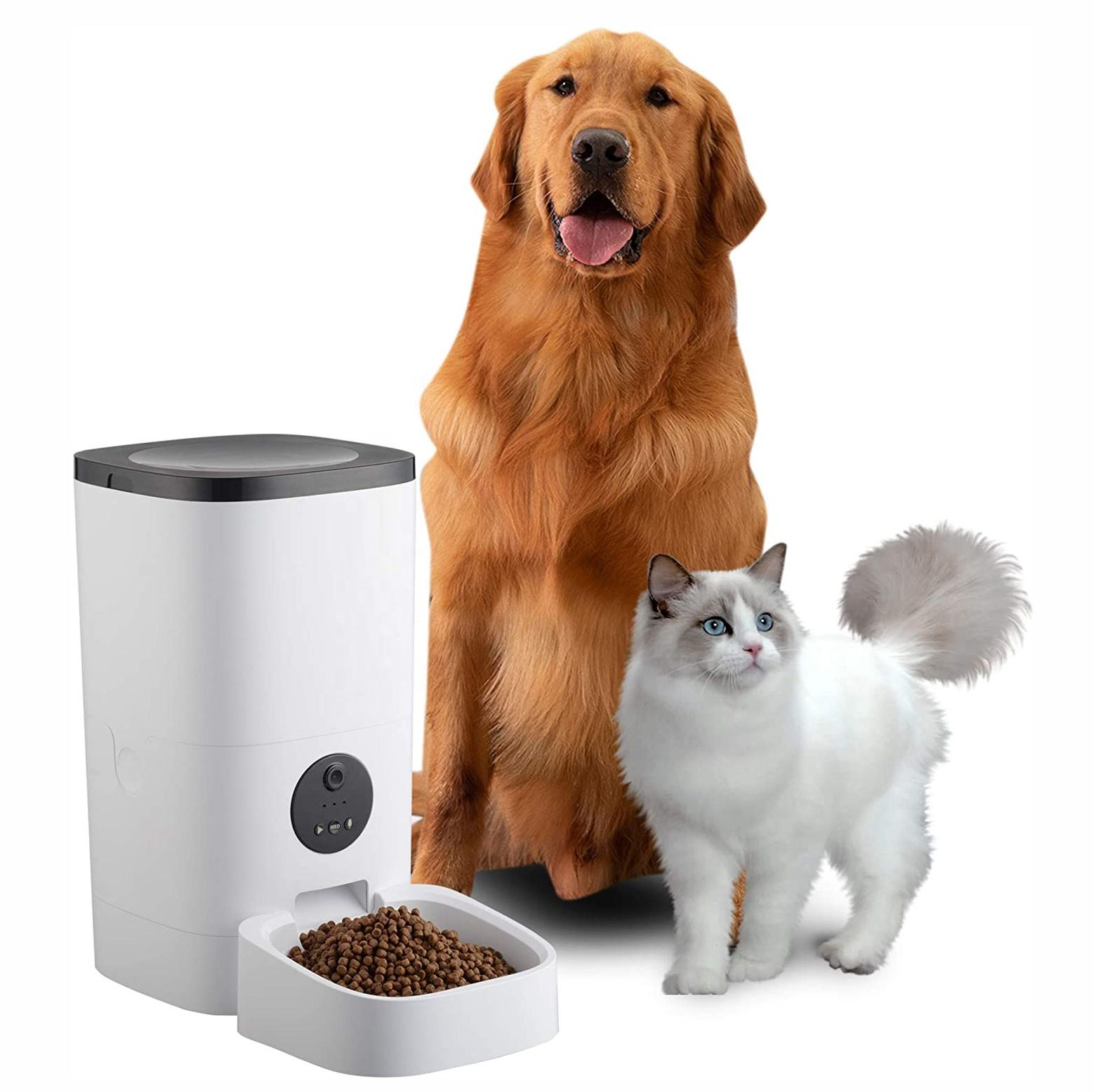 HD Camera Smart Pet Feeder Dog Cat Automation Timing Remote Wi-Fi Food Auto Feeder